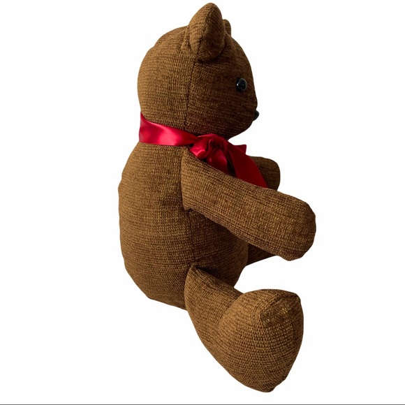 Handmade Vintage Teddy Bear Soft Sturdy Well Made Brown 14.5 Inches Tall - Picture 3 of 5